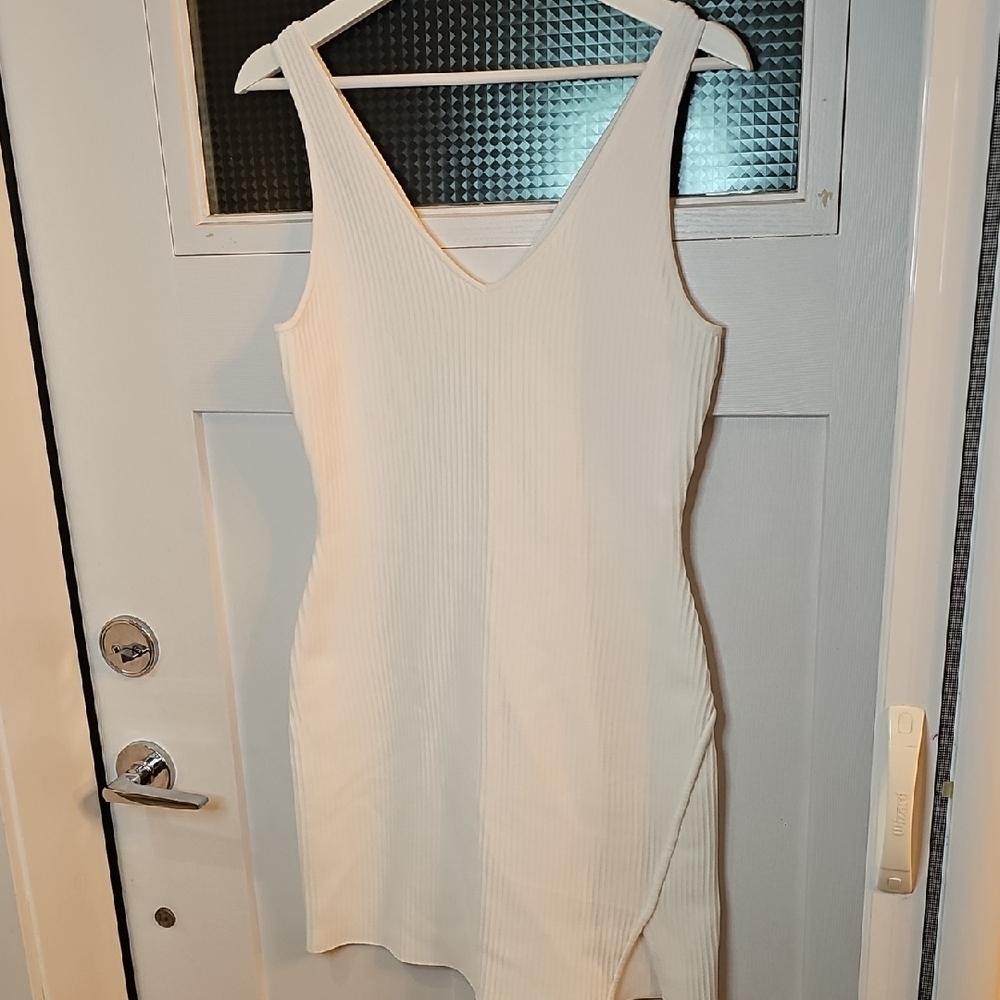 Gentle Fawn Cream Asymmetrical Dress - Picture 1 of 6